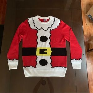 Ugly Christmas Sweater Santa Sizes L